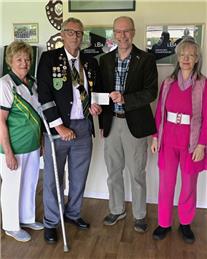 CHEQUE PRESENTATION TO PROSTATE CANCER UK